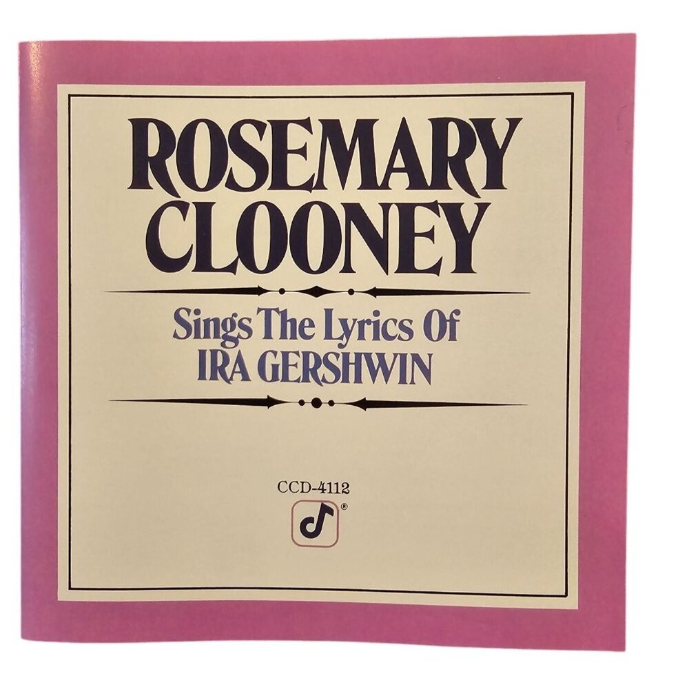 Rosemary Clooney Sings The Lyrics Of Ira Gershwin CD Classic Jazz Vocals 37630cd
